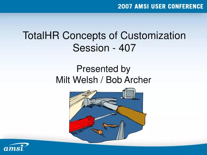 totalhr concepts of customization session 407