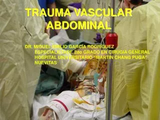 trauma vascular abdominal