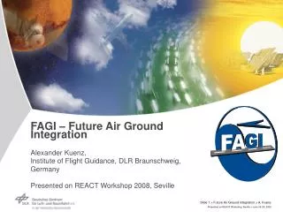 Future Air Ground Integration - FAGI