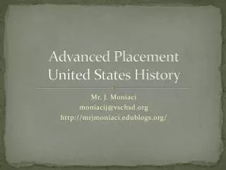 advanced placement united states history