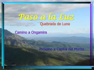 paso a la luz