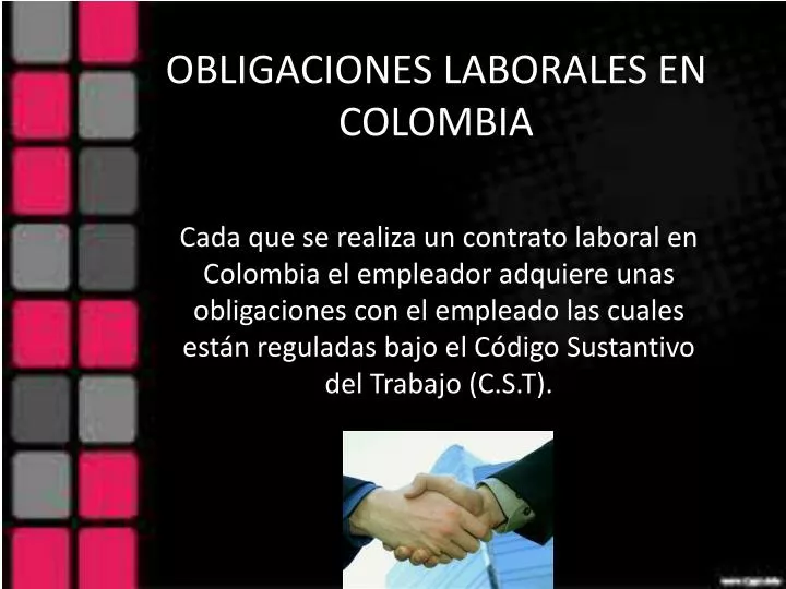 obligaciones laborales en colombia