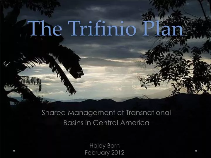 the trifinio plan