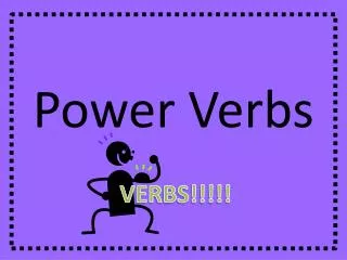 power verbs