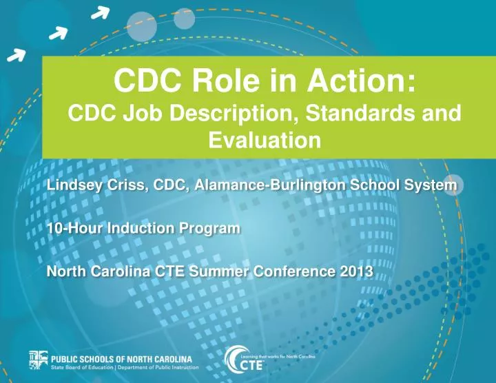 cdc role in action cdc job description standards and evaluation
