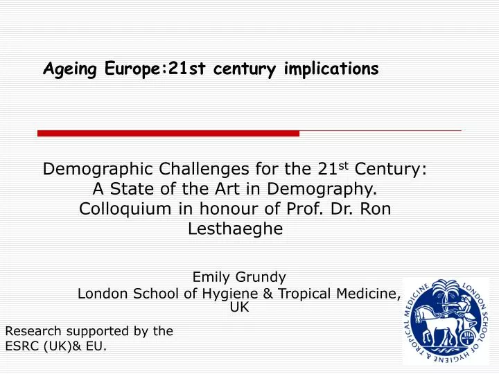 ageing europe 21st century implications