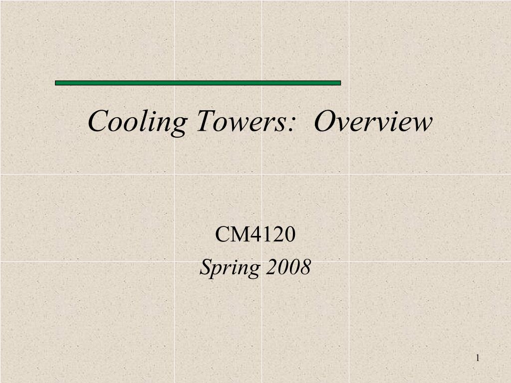 PPT - Cooling Towers: Overview PowerPoint Presentation, free download ...