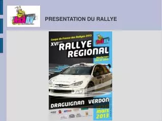 presentation du rallye