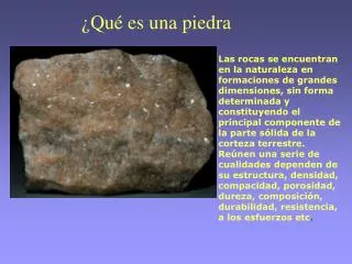 qu es una piedra
