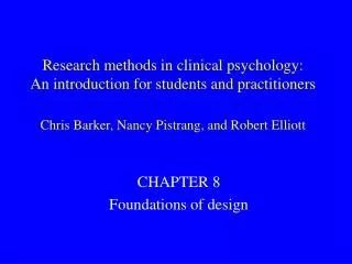 CHAPTER 8 Foundations of design