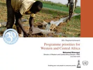 Programme priorities for Western and Central Africa