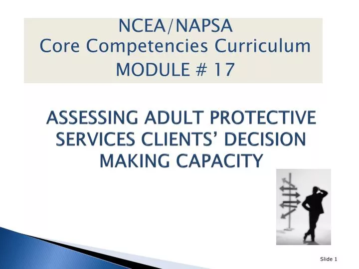 assessing adult protective services clients decision making capacity