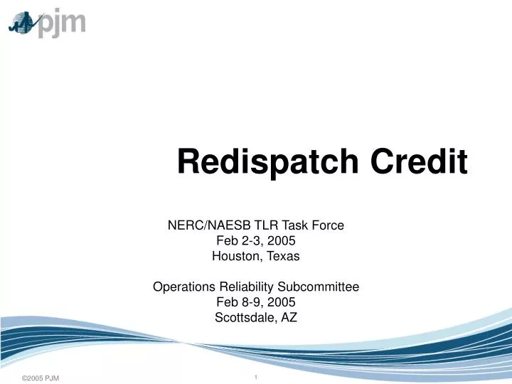 redispatch credit