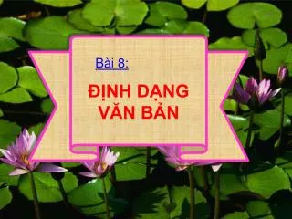 nh d ng v n b n