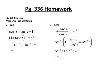 Pg. 336 Homework