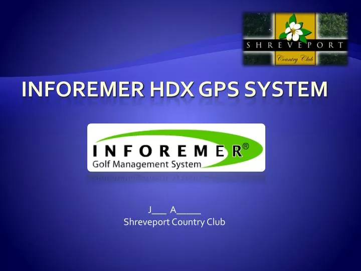 inforemer hdx gps system