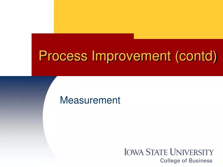 process improvement contd