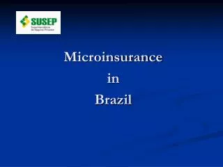 Microinsurance in Brazil