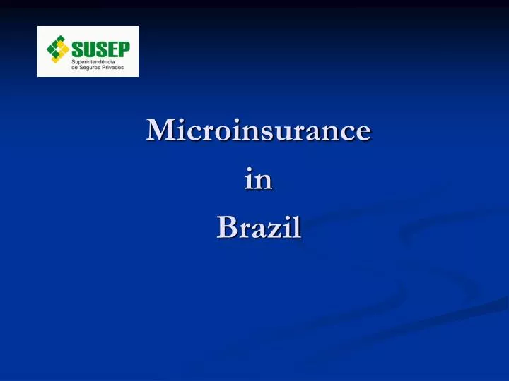 microinsurance in brazil