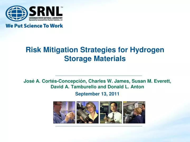 risk mitigation strategies for hydrogen storage materials