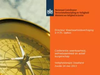 directeur weerbaarheidsverhoging ir p th gelton