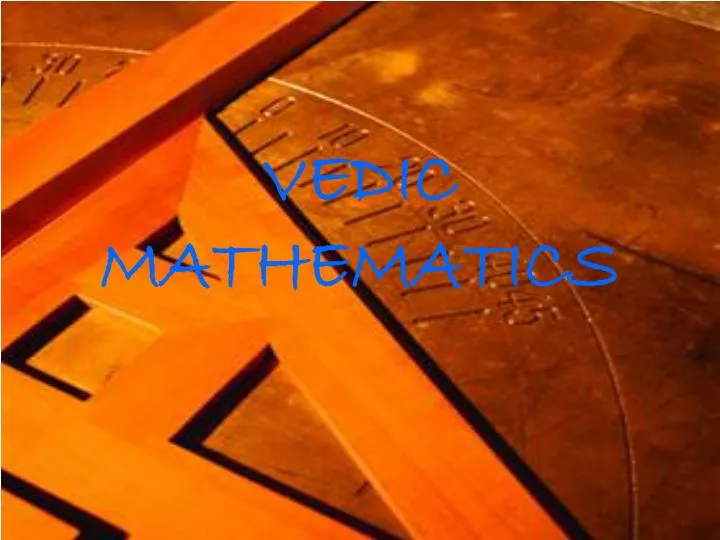 vedic mathematics