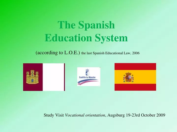 the spanish education system according to l o e the last spanish educational law 2006