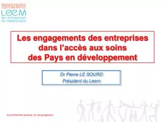Les engagements des entreprises dans l’accès aux soins des Pays en développement