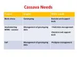 Cassava Needs - slide 1