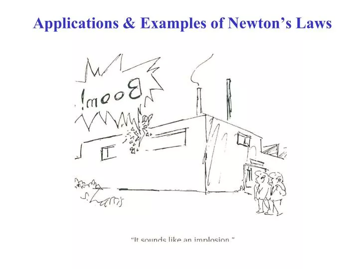 applications examples of newton s laws