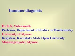 Immuno-diagnosis