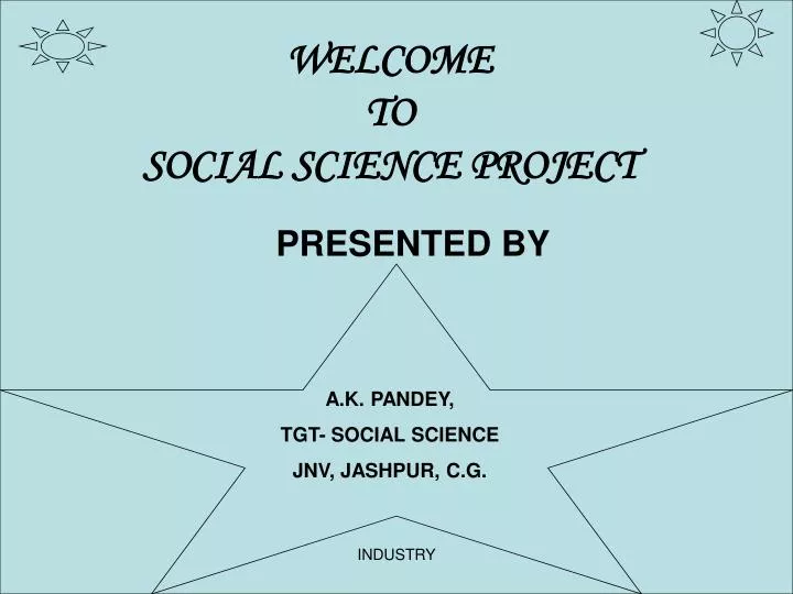 welcome to social science project
