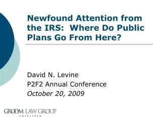 Newfound Attention from the IRS: Where Do Public Plans Go From Here?