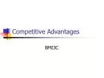 Competitive Advantages - slide 1