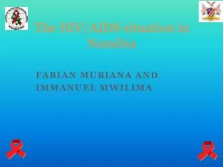 The HIV/AIDS situation in Namibia