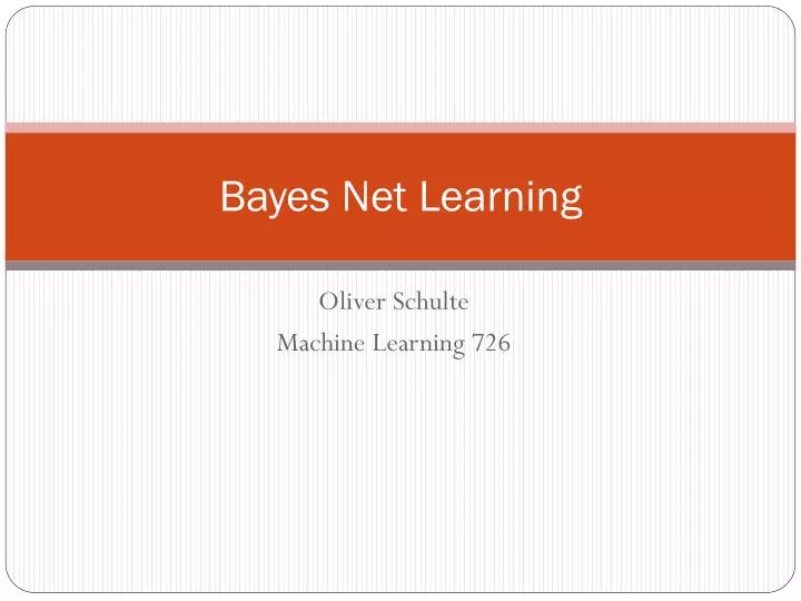 bayes net learning