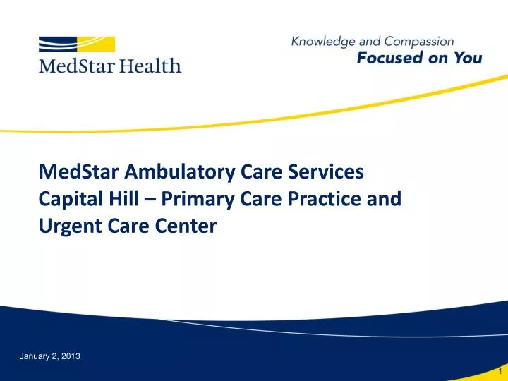 medstar ambulatory care services capital hill primary care practice and urgent care center