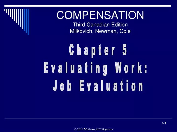 compensation third canadian edition milkovich newman cole