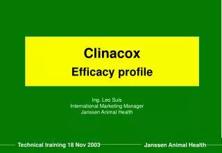 Clinacox Efficacy profile