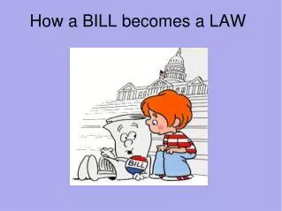 How a BILL becomes a LAW