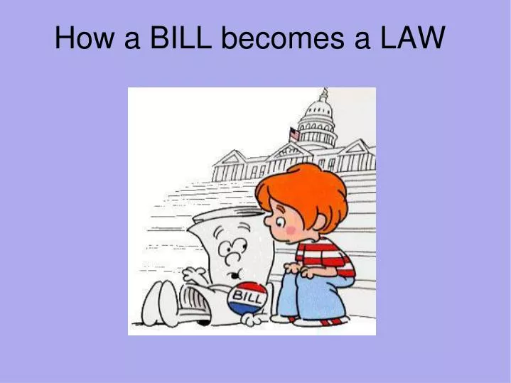 how a bill becomes a law