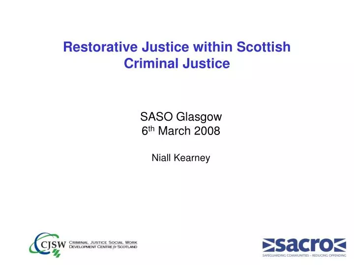 restorative justice within scottish criminal justice