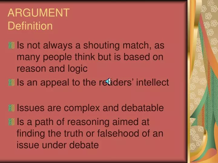 argument definition