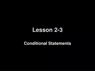 Lesson 2-3