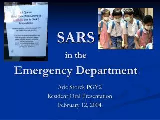 SARS in the Emergency Department