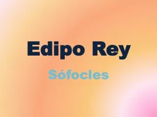 edipo rey