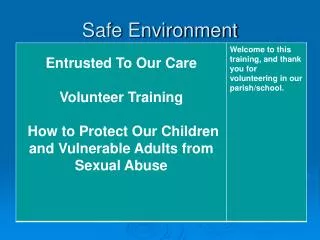 safe environment