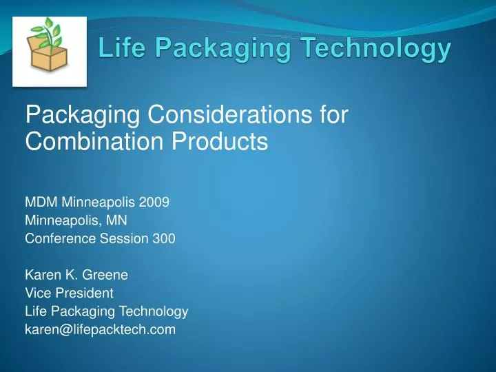 life packaging technology
