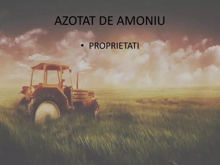 azotat de amoniu