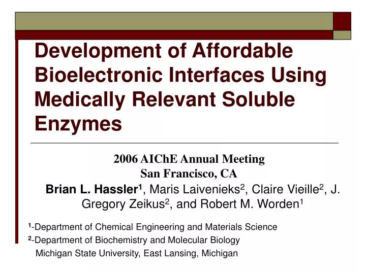 development of affordable bioelectronic interfaces using medically relevant soluble enzymes